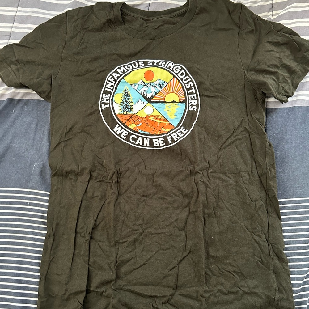 INFAMOUS STRINGDUSTERS 2020 T SHIRT